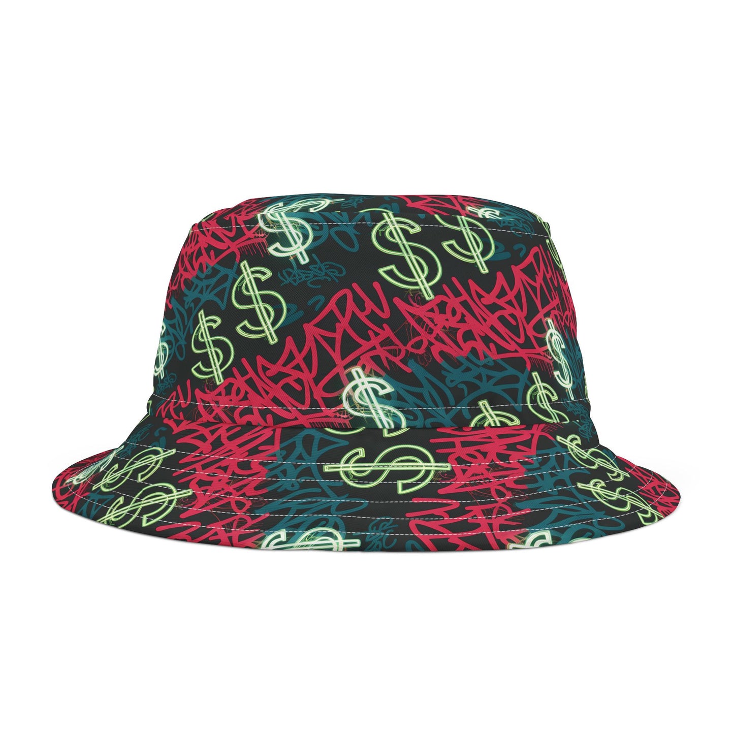 Graffiti Cash Bucket Hat – Street Hustle Edition