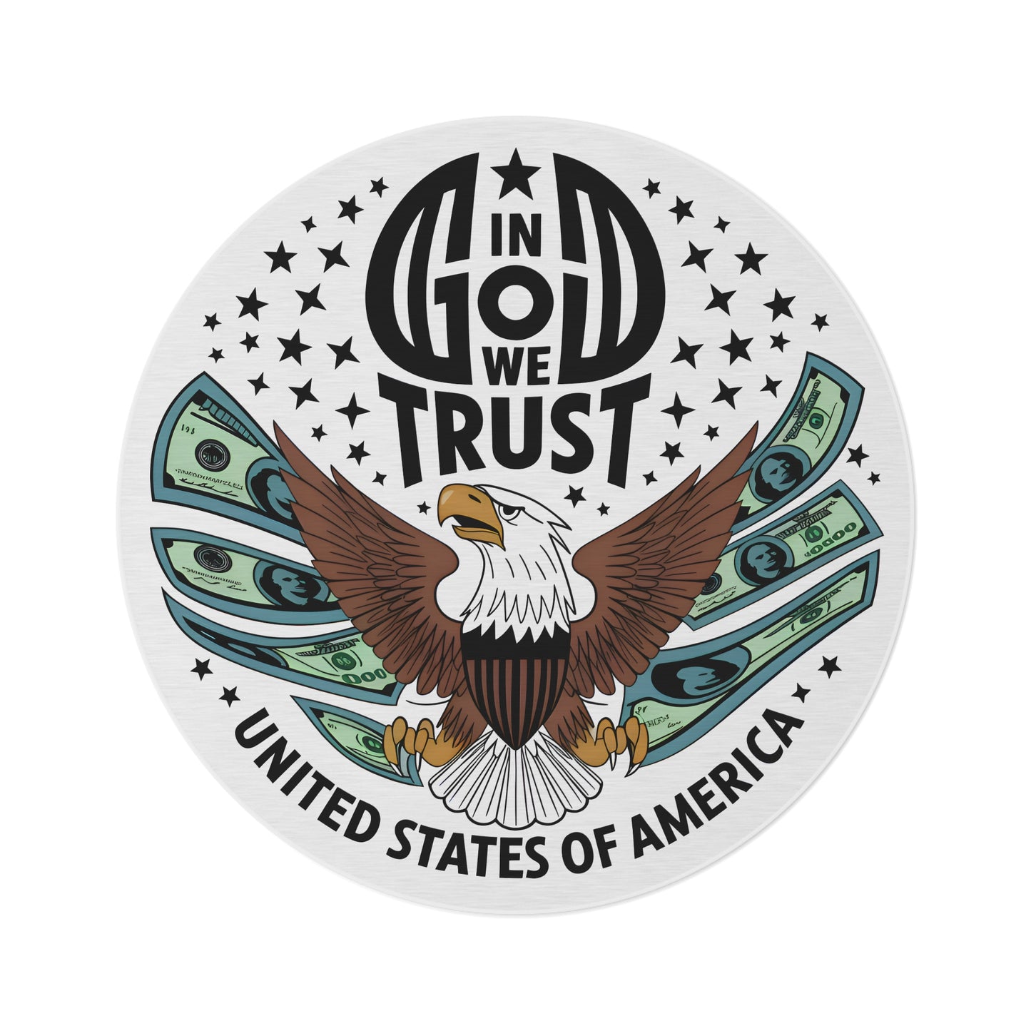 In God We Trust" Eagle Rug – American Pride Meets Power | GTA Style