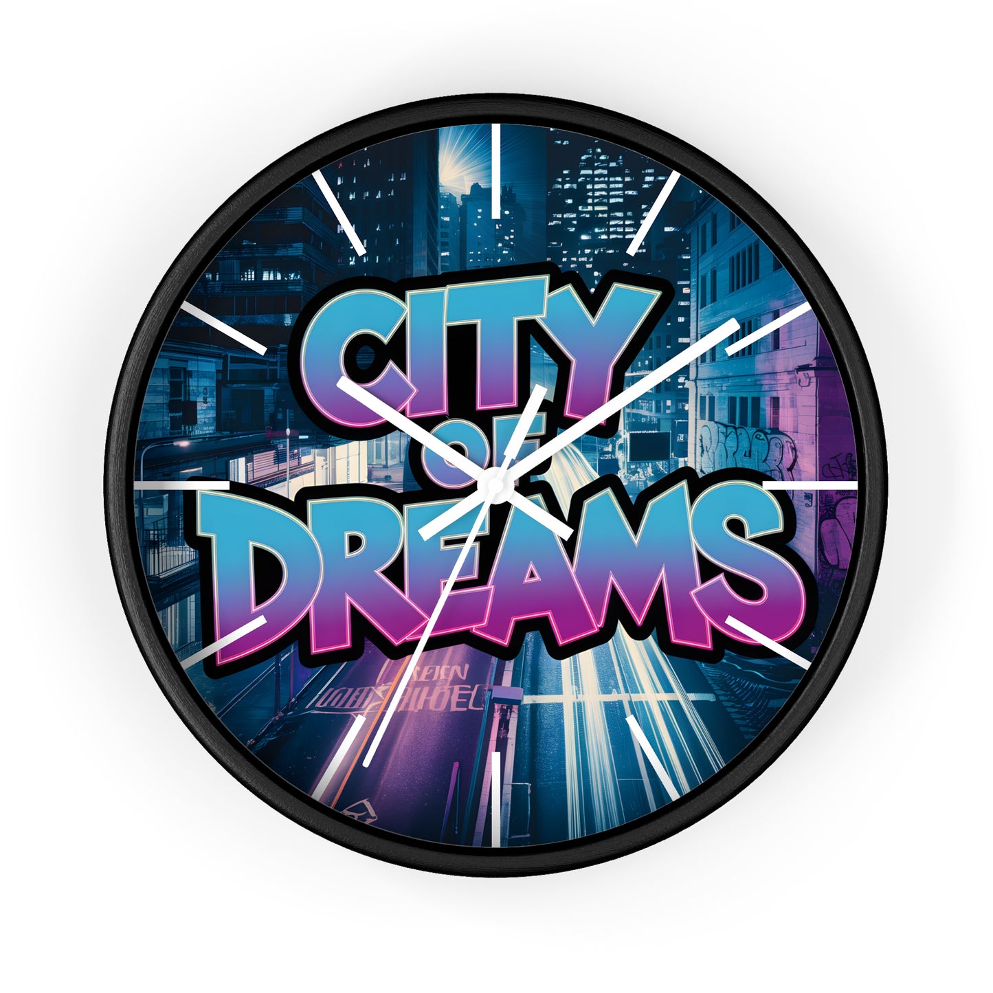 City of Dreams Wall Clock | GTA-Inspired Urban Clock | Cricomerch