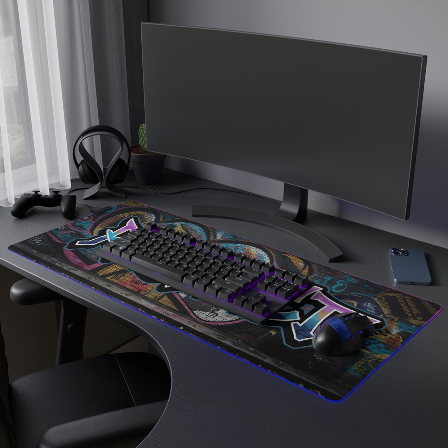 RESPECT LED Gaming Mouse Pad – Own Your Turf!