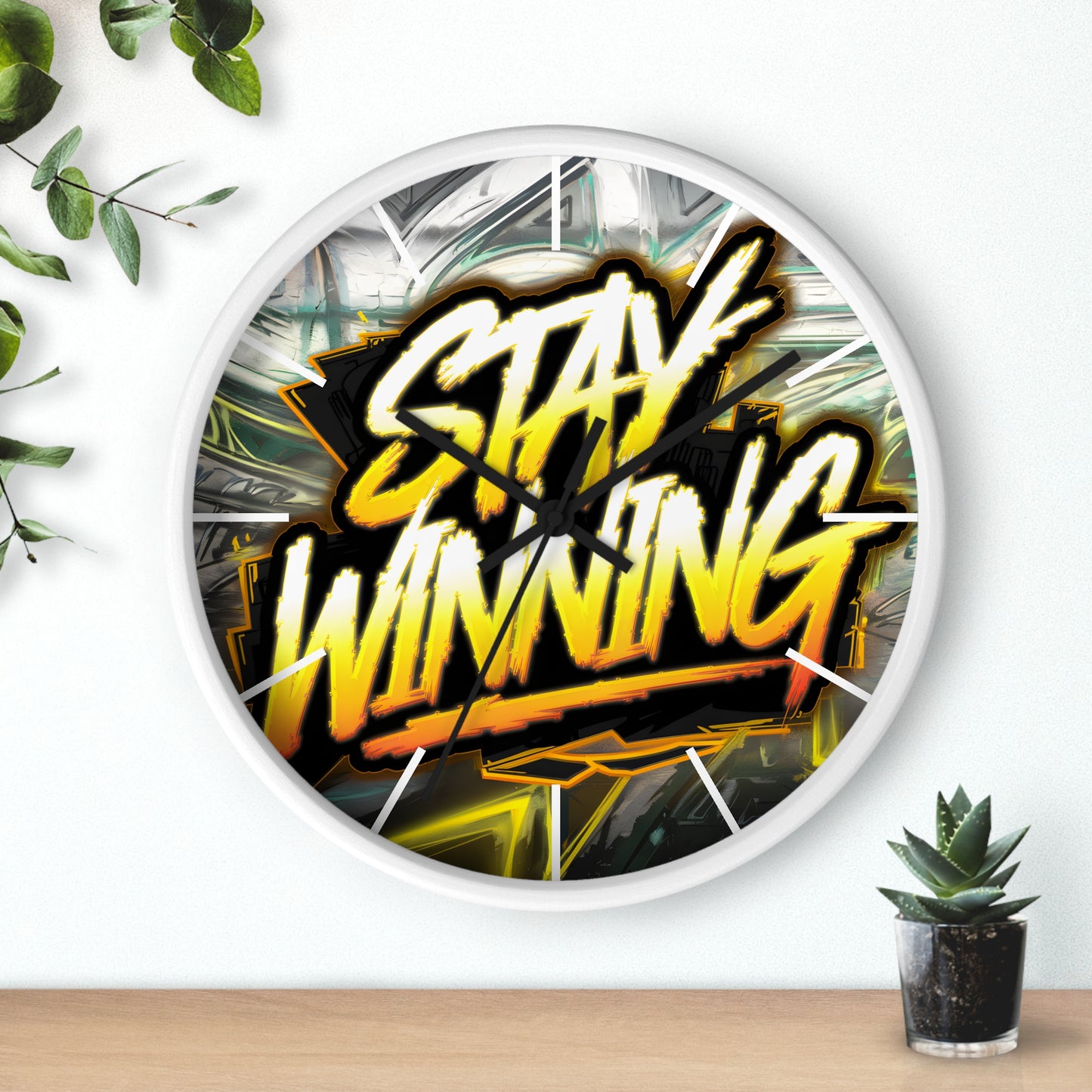 Stay Winning Wall Clock | Urban Gaming Style | Cricomerch