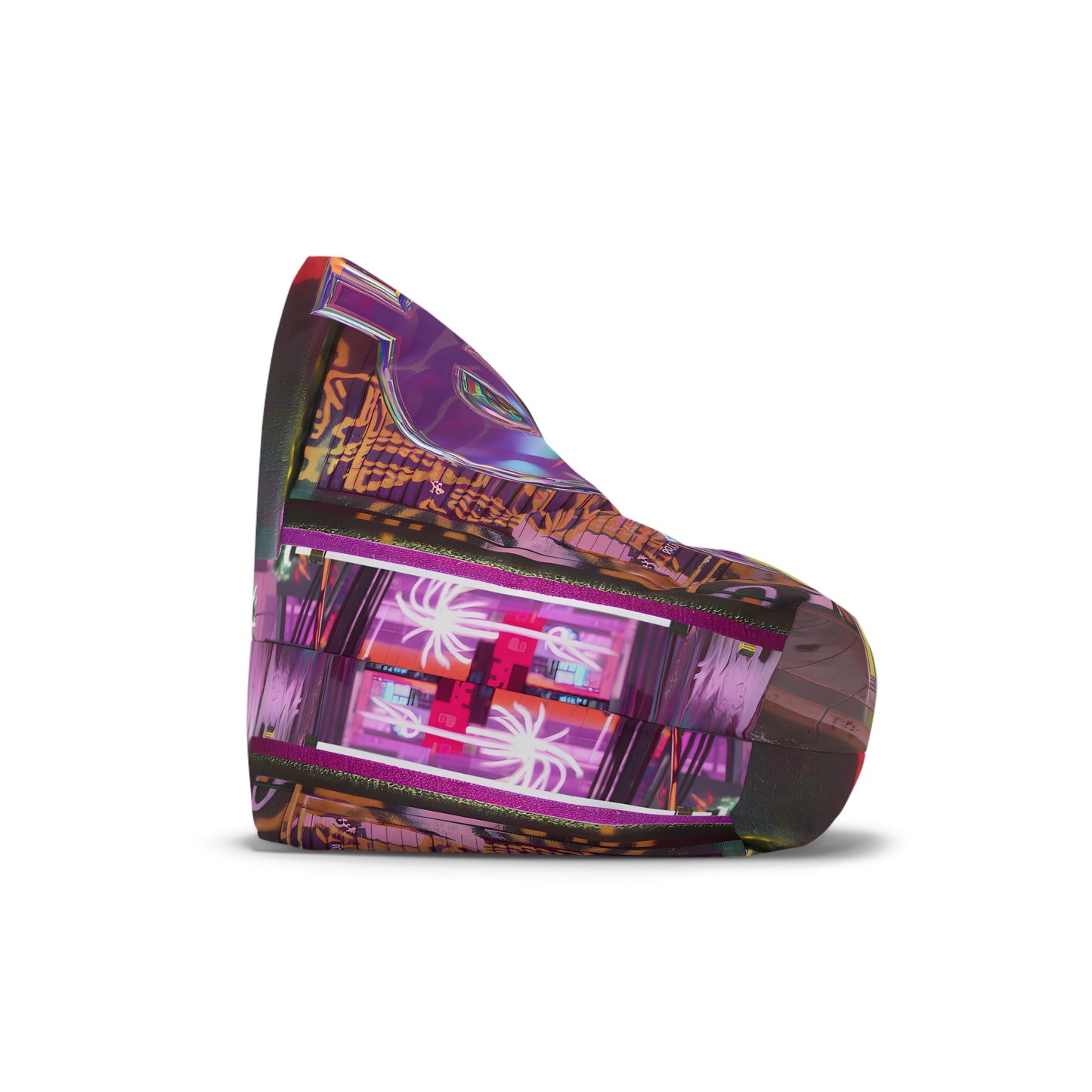 Exclusive Holographic GTA-Inspired Bean Bag Chair – Neon Graffiti Edition