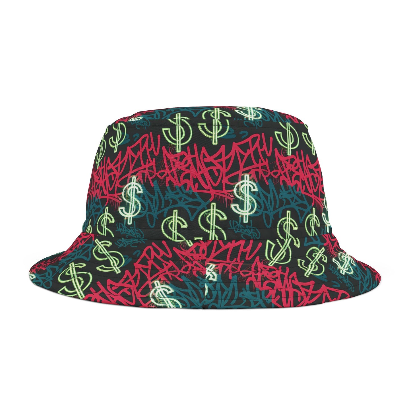 Graffiti Cash Bucket Hat – Street Hustle Edition