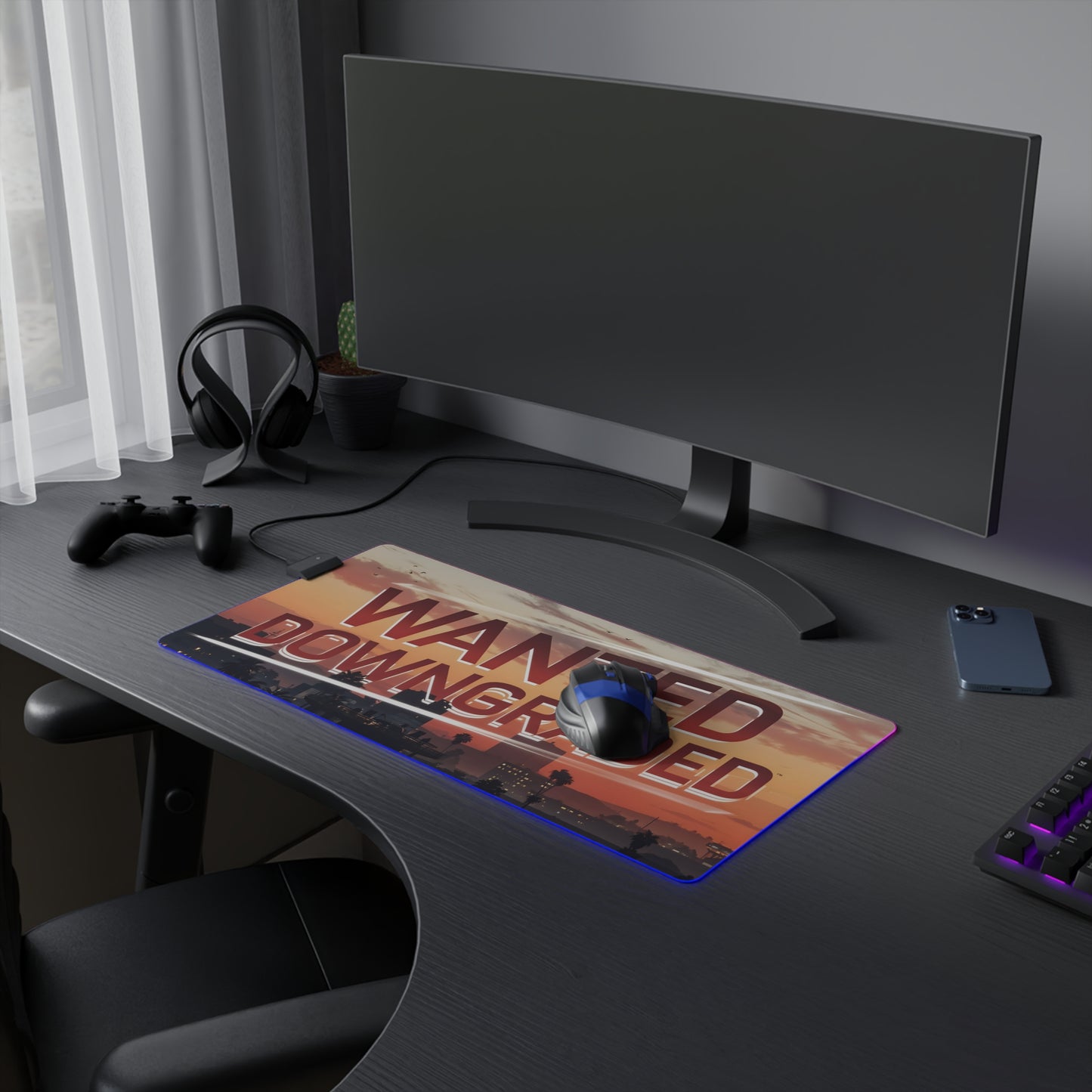 WANTED DOWNGRADED LED Gaming Mouse Pad – Relax, You’re in Control!