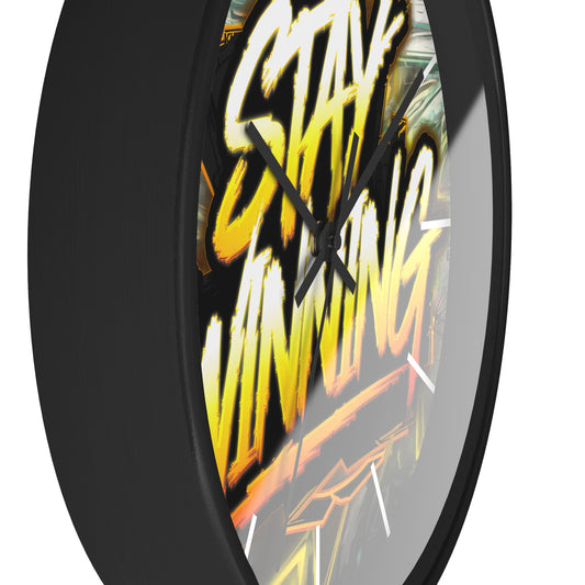 Stay Winning Wall Clock | Urban Gaming Style | Cricomerch