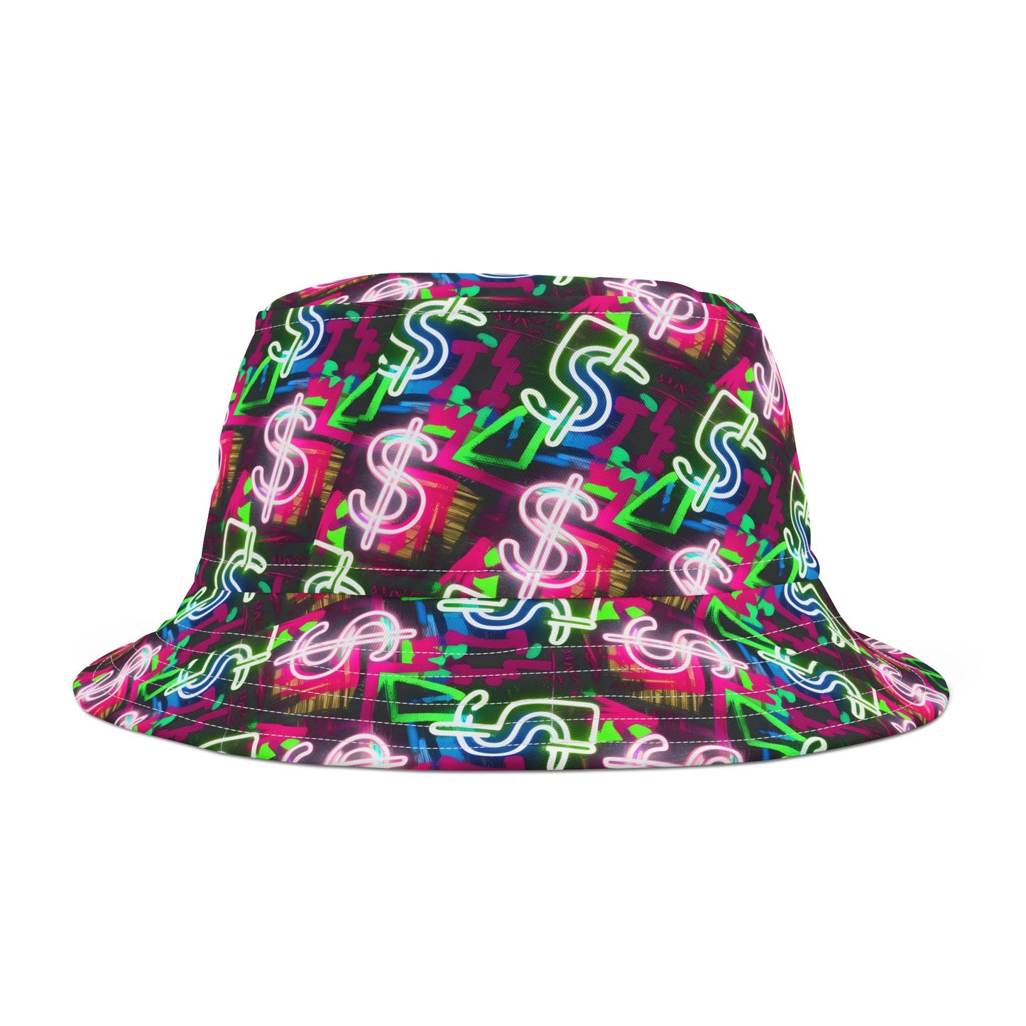 Neon Money Moves Bucket Hat – Electric Hustle