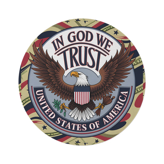 In God We Trust" Patriotic Eagle Rug – Bold Heritage, GTA Style