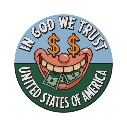 Smiling Dollar Design - In God We Trust Rug | Premium GTA Vibes Edition