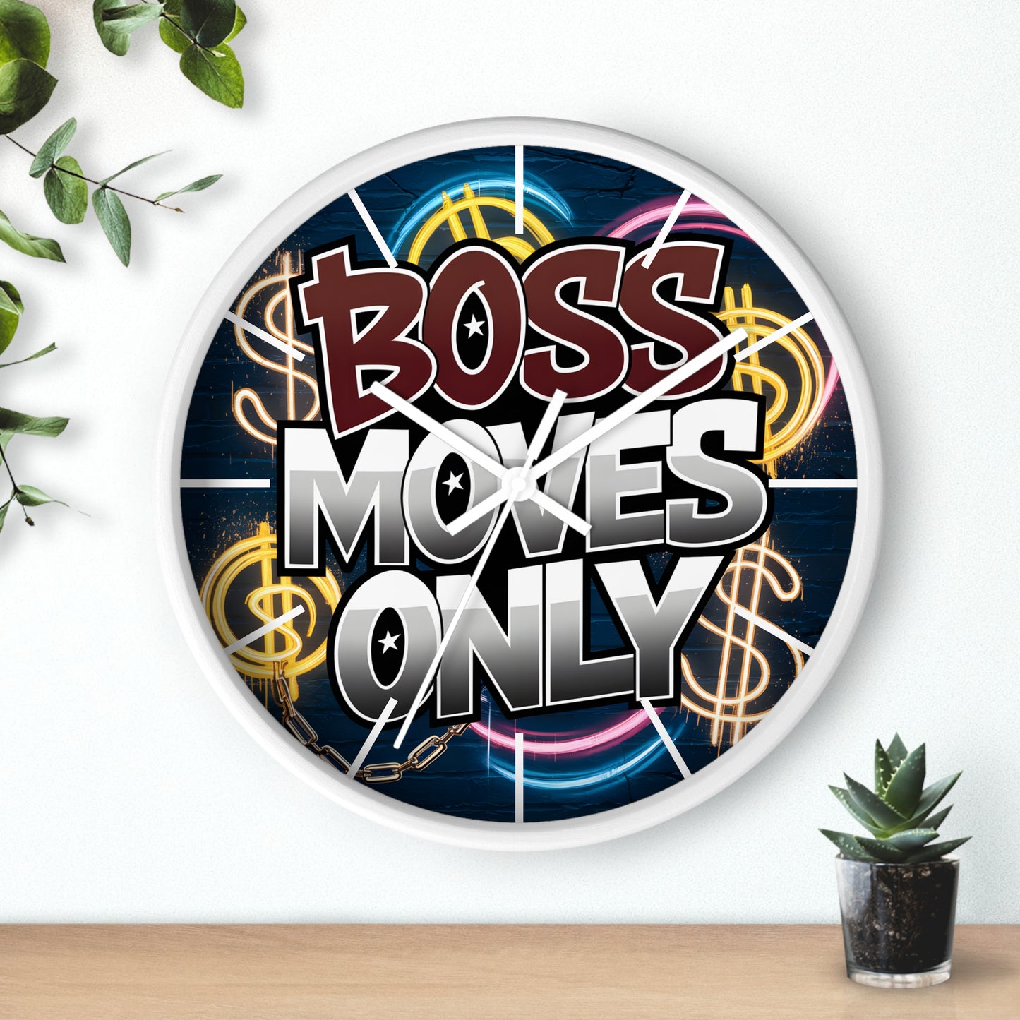 Boss Moves Only Wall Clock | Exclusive GTA Style | Cricomerch