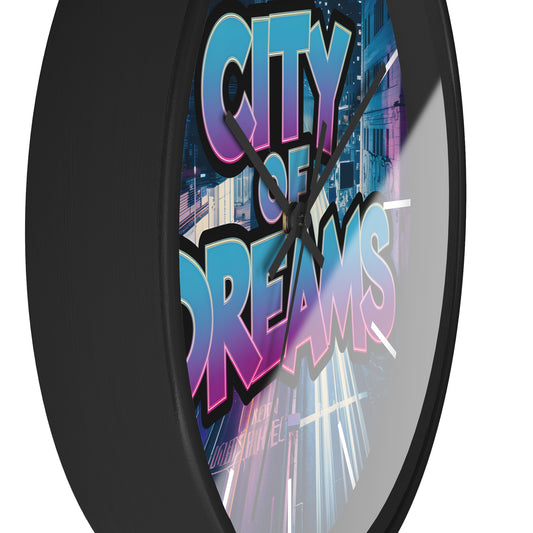 City of Dreams Wall Clock | GTA-Inspired Urban Clock | Cricomerch