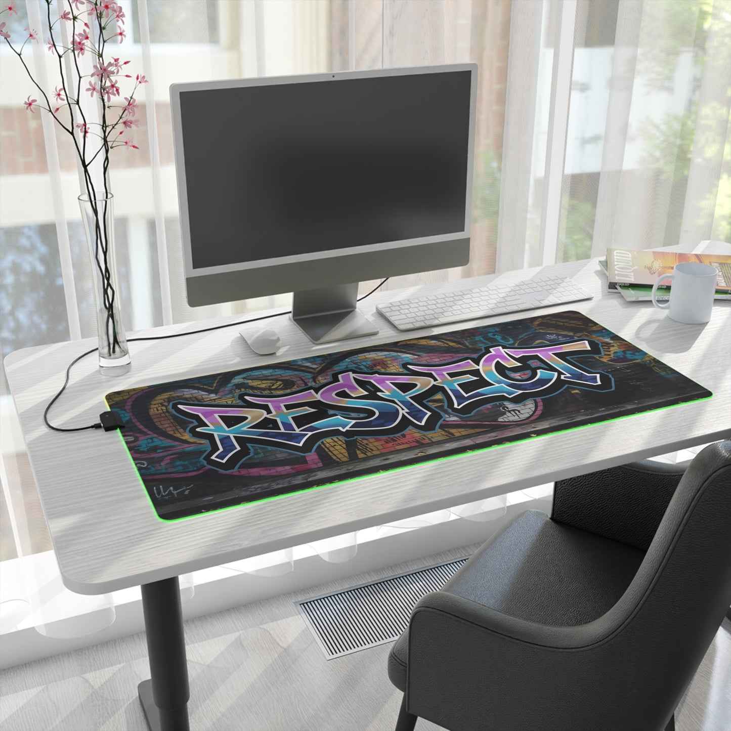 RESPECT LED Gaming Mouse Pad – Own Your Turf!