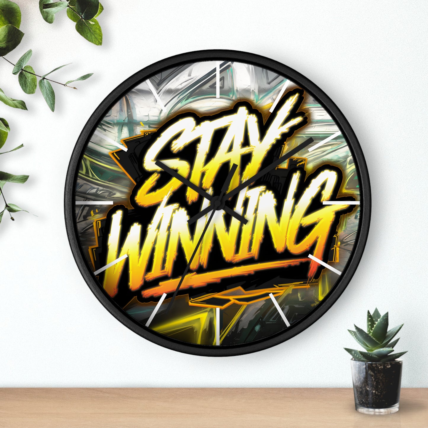 Stay Winning Wall Clock | Urban Gaming Style | Cricomerch