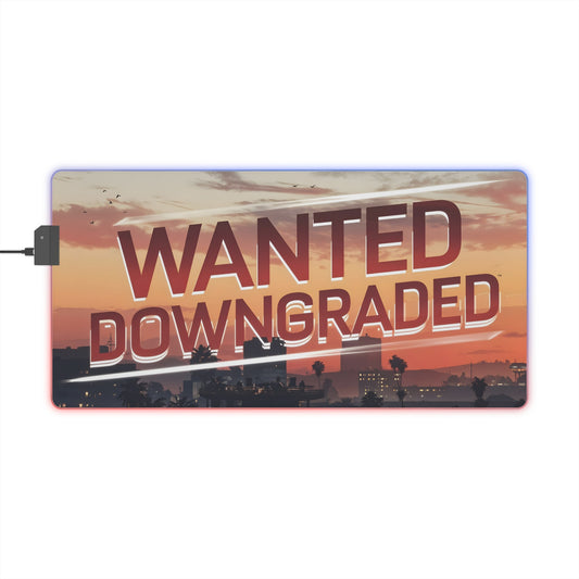 WANTED DOWNGRADED LED Gaming Mouse Pad – Relax, You’re in Control!