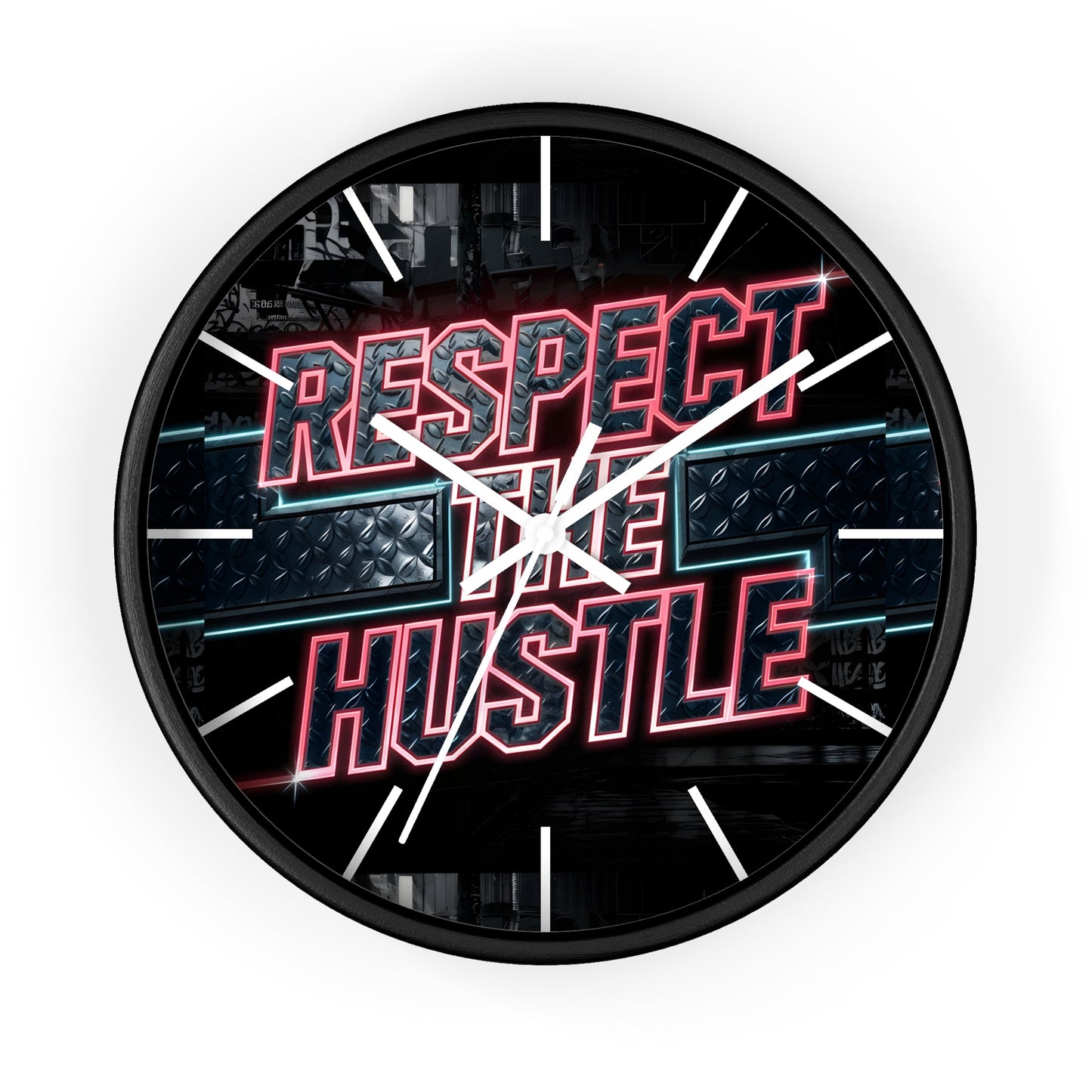 Respect the Hustle" Wall Clock | Limited Edition GTA Style | Cricomerch