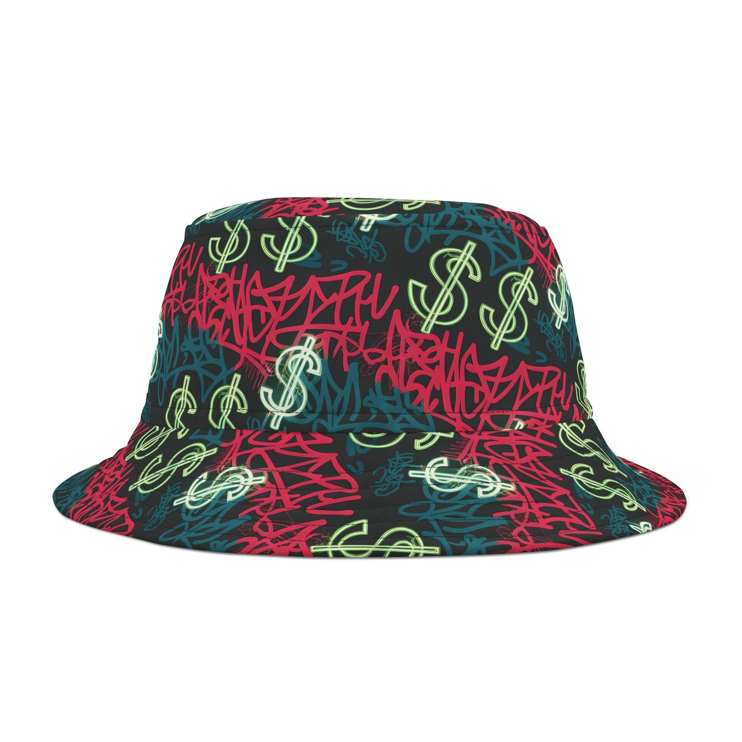 Graffiti Cash Bucket Hat – Street Hustle Edition