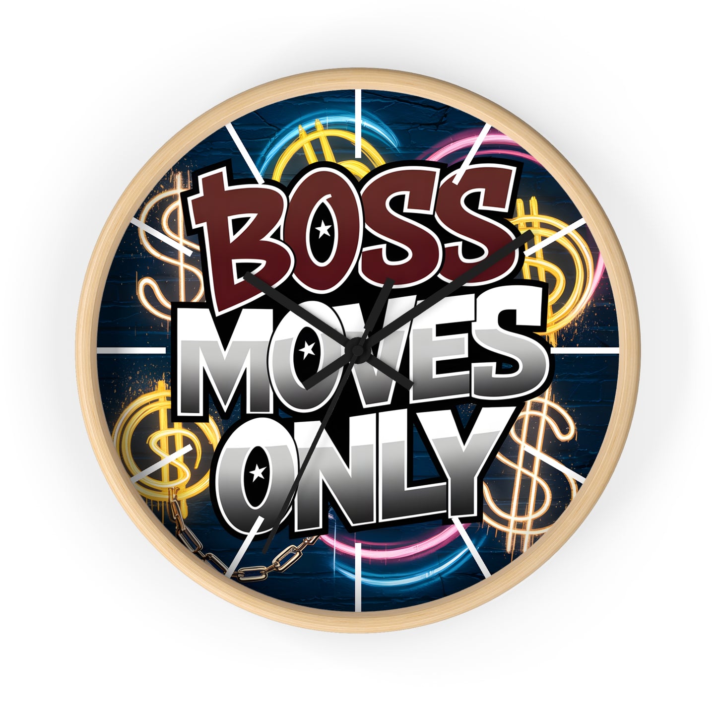 Boss Moves Only Wall Clock | Exclusive GTA Style | Cricomerch