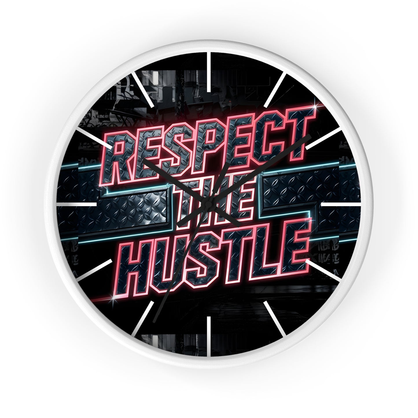 Respect the Hustle" Wall Clock | Limited Edition GTA Style | Cricomerch