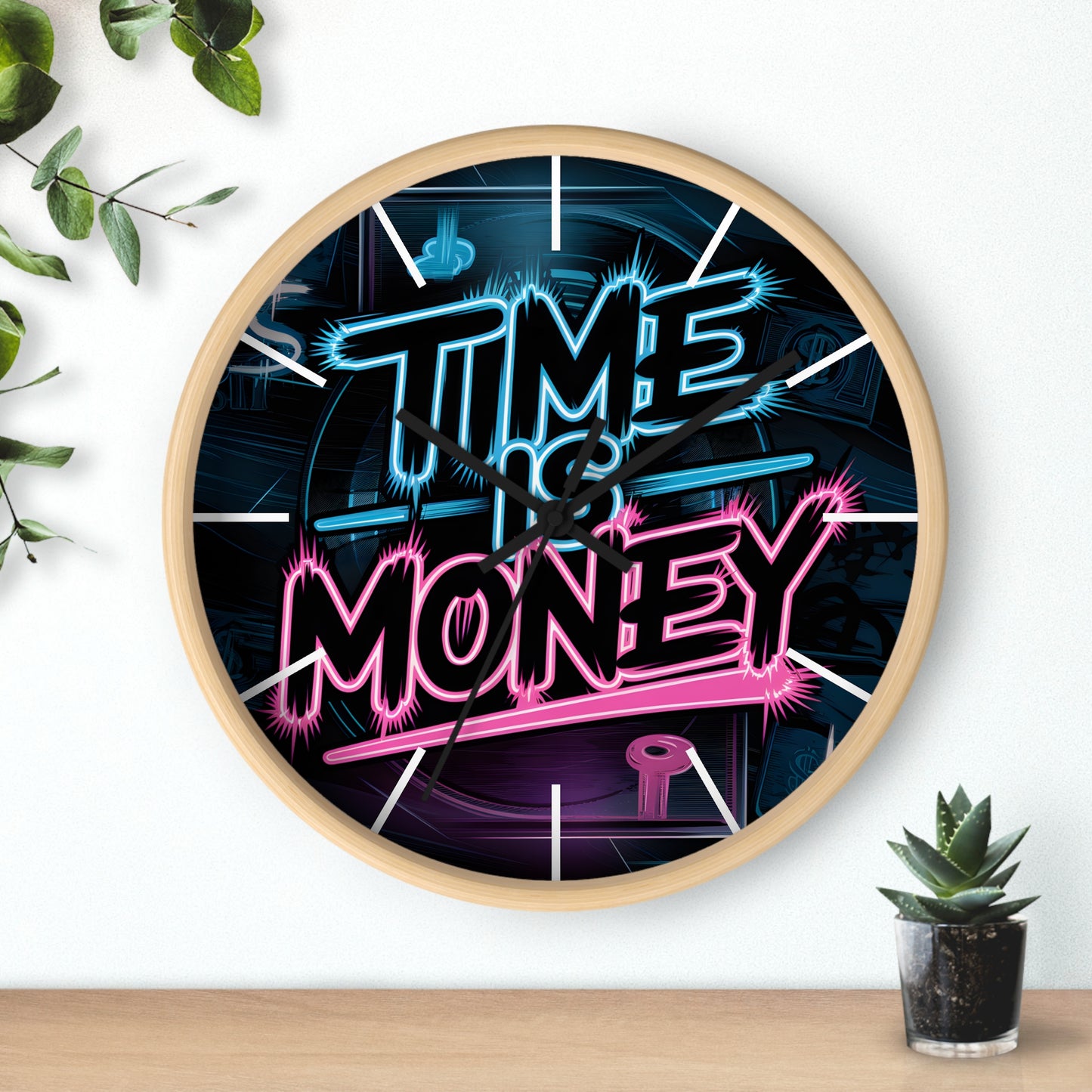 GTA-Inspired Wall Clock – "Time is Money" Edition | Cricomerch Exclusive