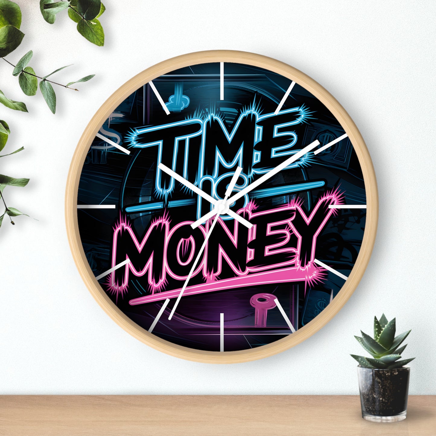 GTA-Inspired Wall Clock – "Time is Money" Edition | Cricomerch Exclusive