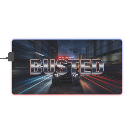 BUSTED LED Gaming Mouse Pad – For Those Who Never Stop Running!