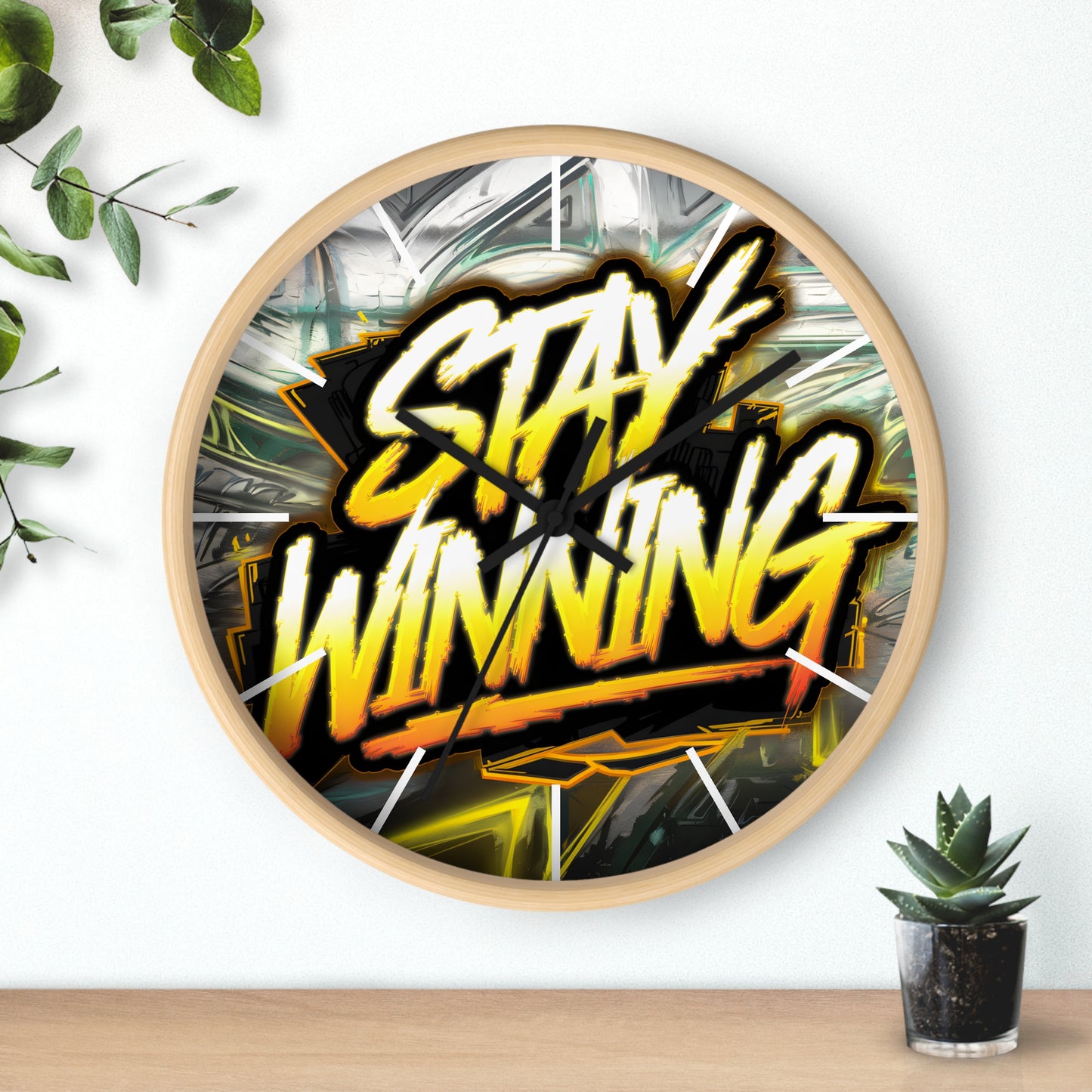 Stay Winning Wall Clock | Urban Gaming Style | Cricomerch